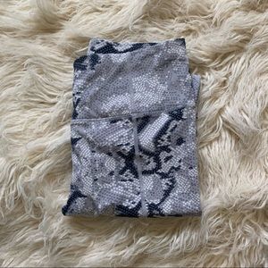 Varley Gray and Black Patterned Leggings